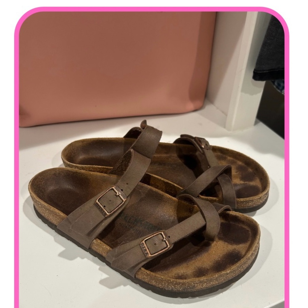 Birkenstock Brown Sandals with Adjustable Straps